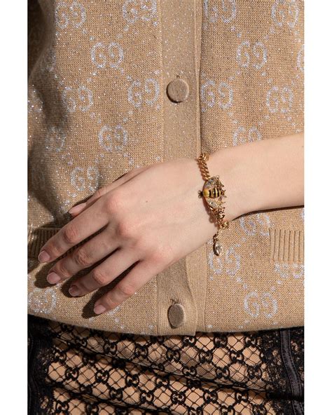 gucci armband damen|gucci bee bracelet.